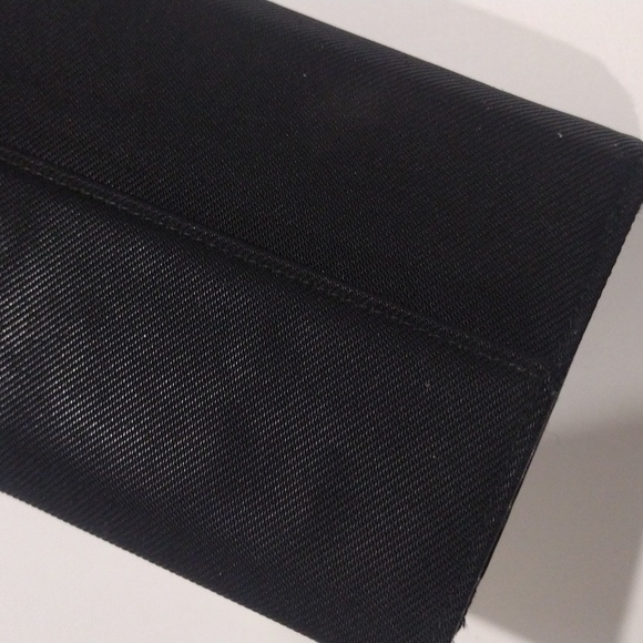 Bvlgari Black Leather Trifold Long Wallet, Snap Closure - Auth., Good Condition - Picture 4 of 16